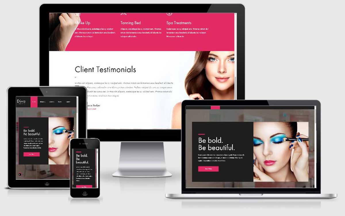 Création de site internet pour conseil en relooking, site web conseillère en beauté, maquillage