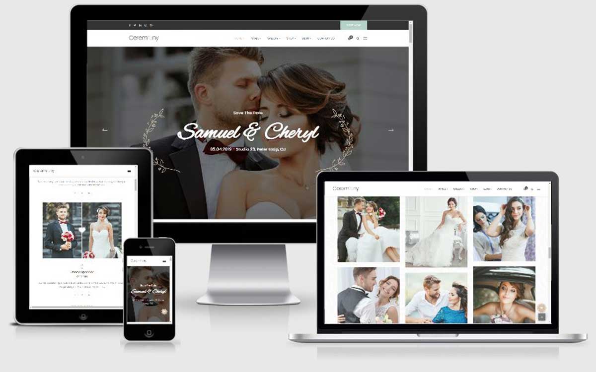 Création de site pour mariage, créer site web de mariage