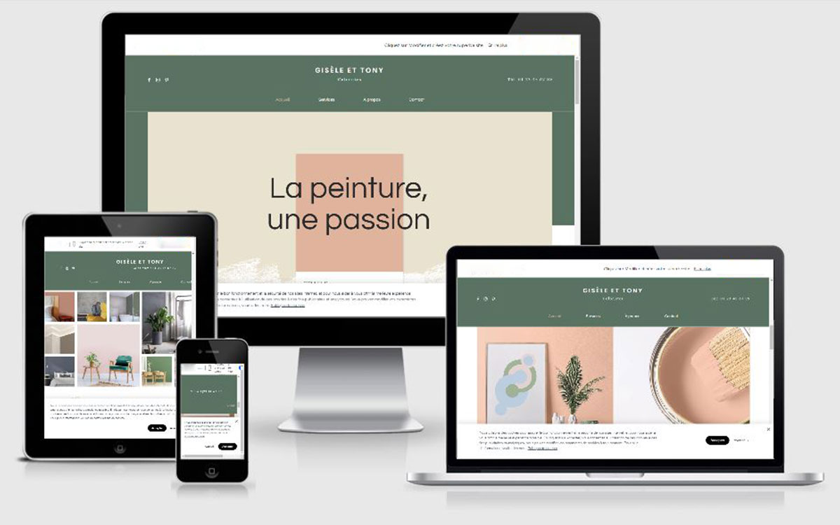 Création de site web déco intérieur, designer à Paris