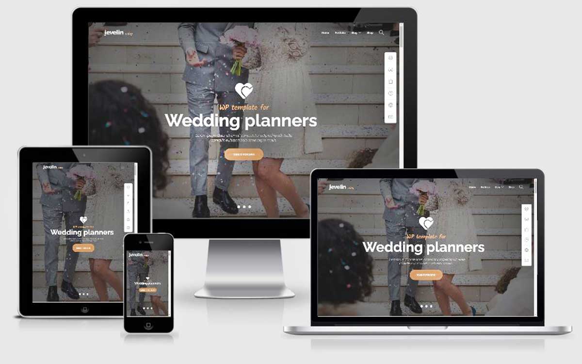 Création de site web pour organisation de mariage, site organisateur événements de mariage