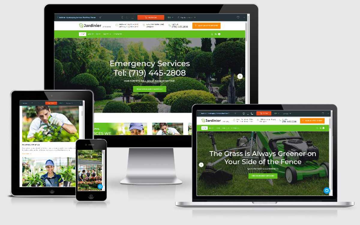 Création de site web pour jardinier paysagiste