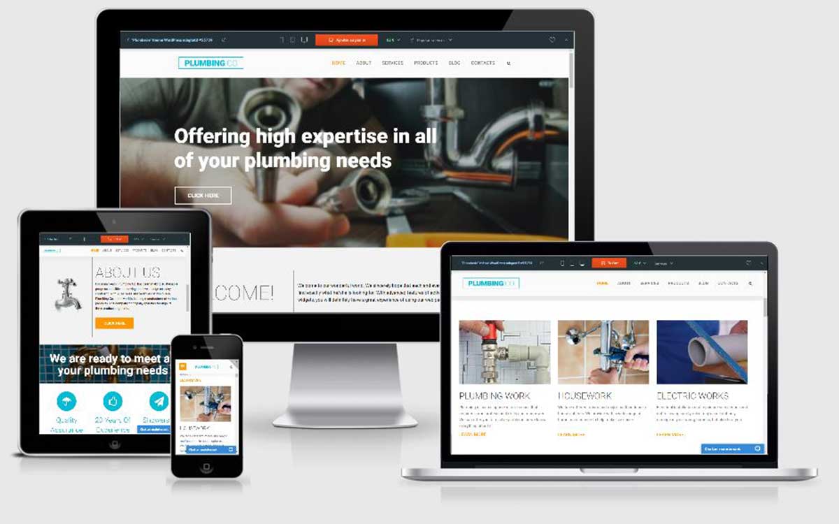 Création de site web pour plombier chauffagiste