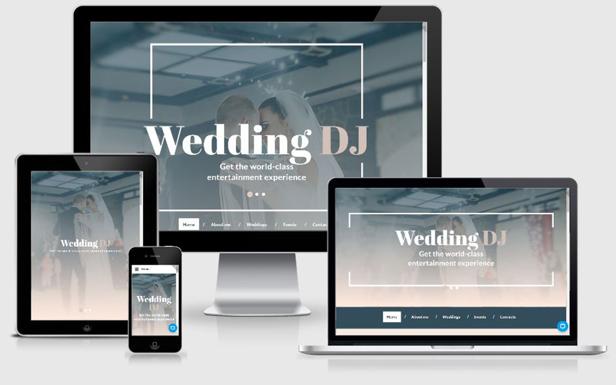 Créer site internet animation événementiel, création de site web DJ mariage