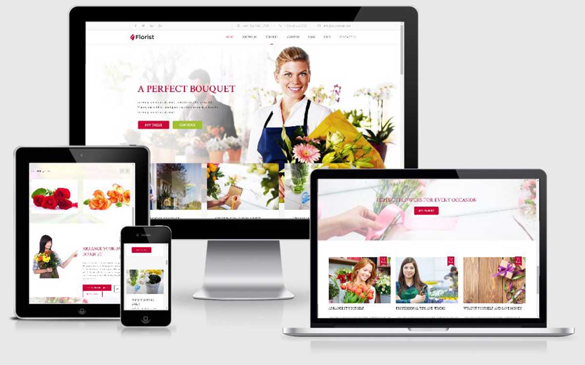 Création site internet fleuriste Indre