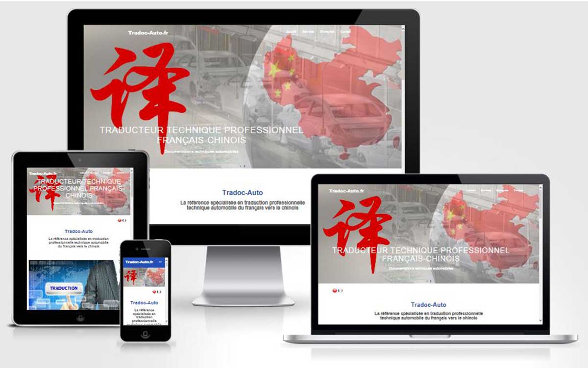Tarifs création site internet de traduction, prix de création site web traducteur chinois