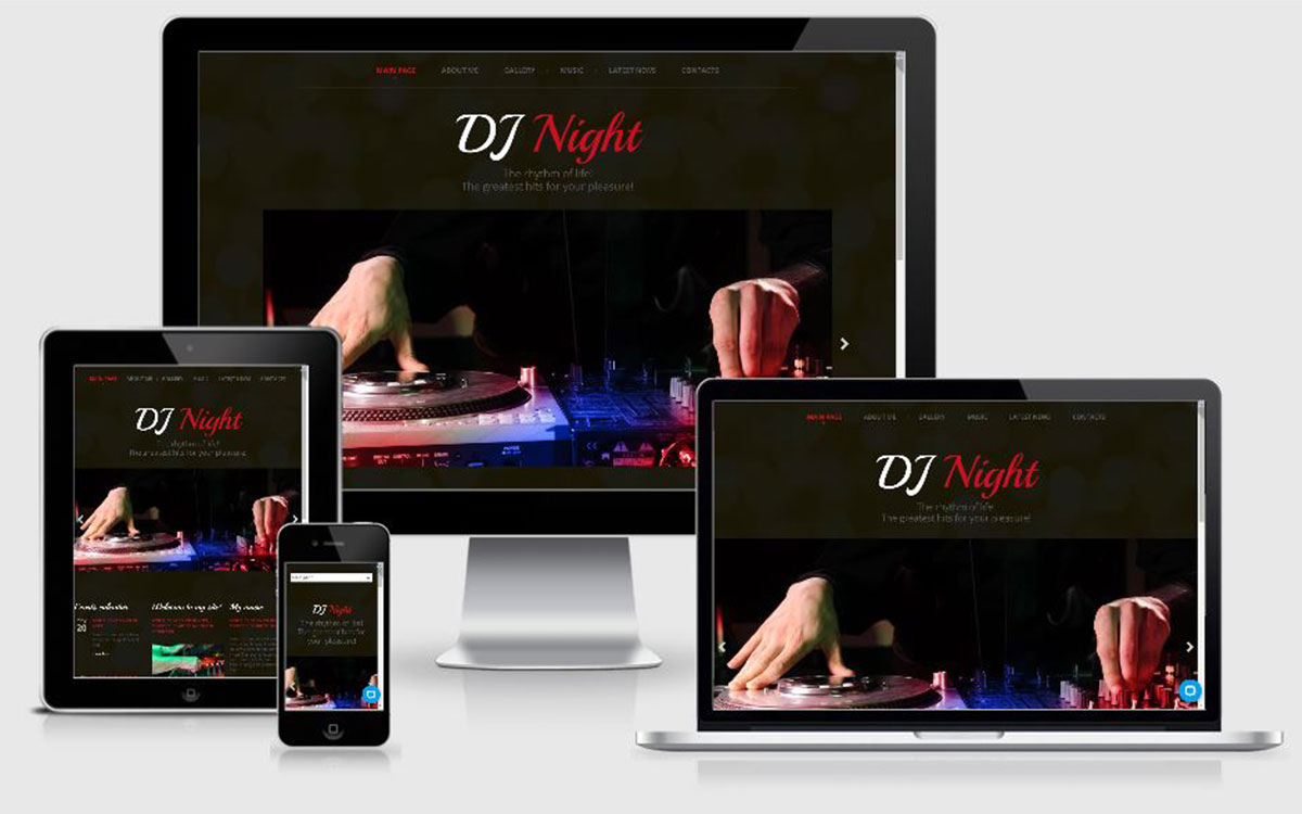 Création de site internet DJ événementiel