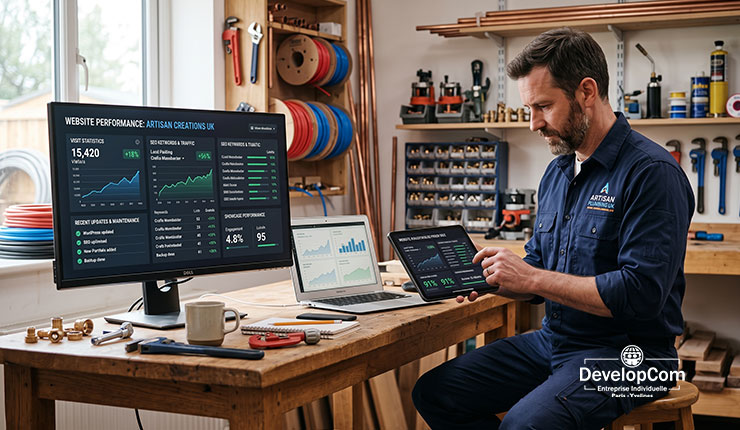 Site vitrine conçu pour convertir les visiteurs en clients — Paris 75