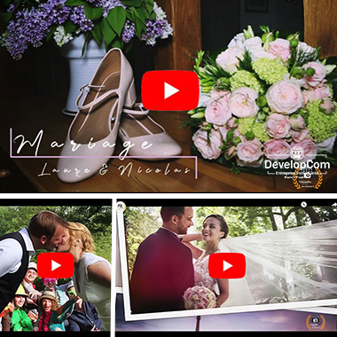 Création de vidéo mariage, montage photo de mariage, montage vidéo pour cadeau mariage