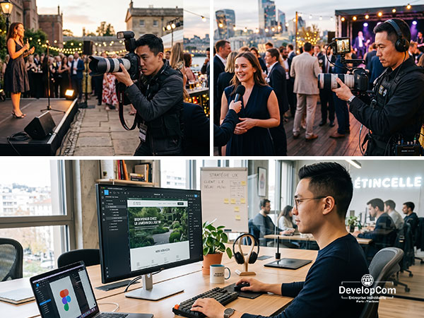 DevelopCom – entreprise polyvalente en photographie, vidéographie et création de sites web professionnels