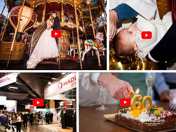 Vidéaste événementiel – reportage vidéo professionnel pour mariages, anniversaires, baptêmes et événements d'entreprise