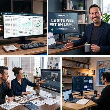 Processus de création site web – analyse du besoin, maquette, développement, optimisation SEO et mise en ligne