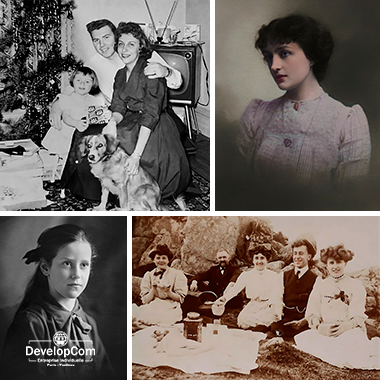 Restauration professionnelle de photos anciennes abîmées