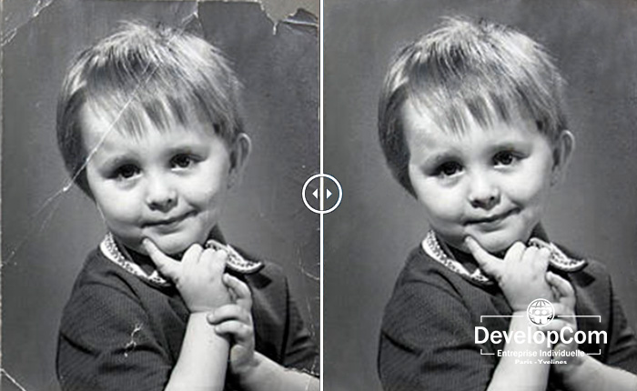 Tarifs restauration photo ancienne — retouche, agrandissement et reproduction haute qualité